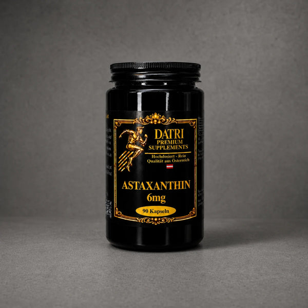 DATRI Astaxanthin 6 mg im Miron-Violettglas – Vorderseite