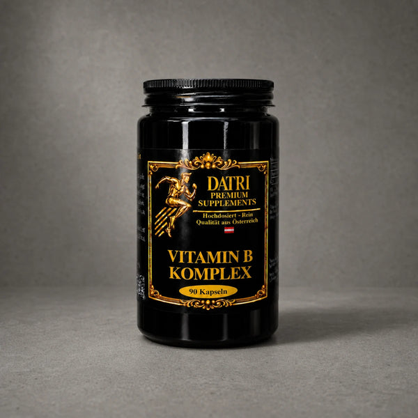DATRI Vitamin B-Komplex im Miron-Violettglas – Vorderseite