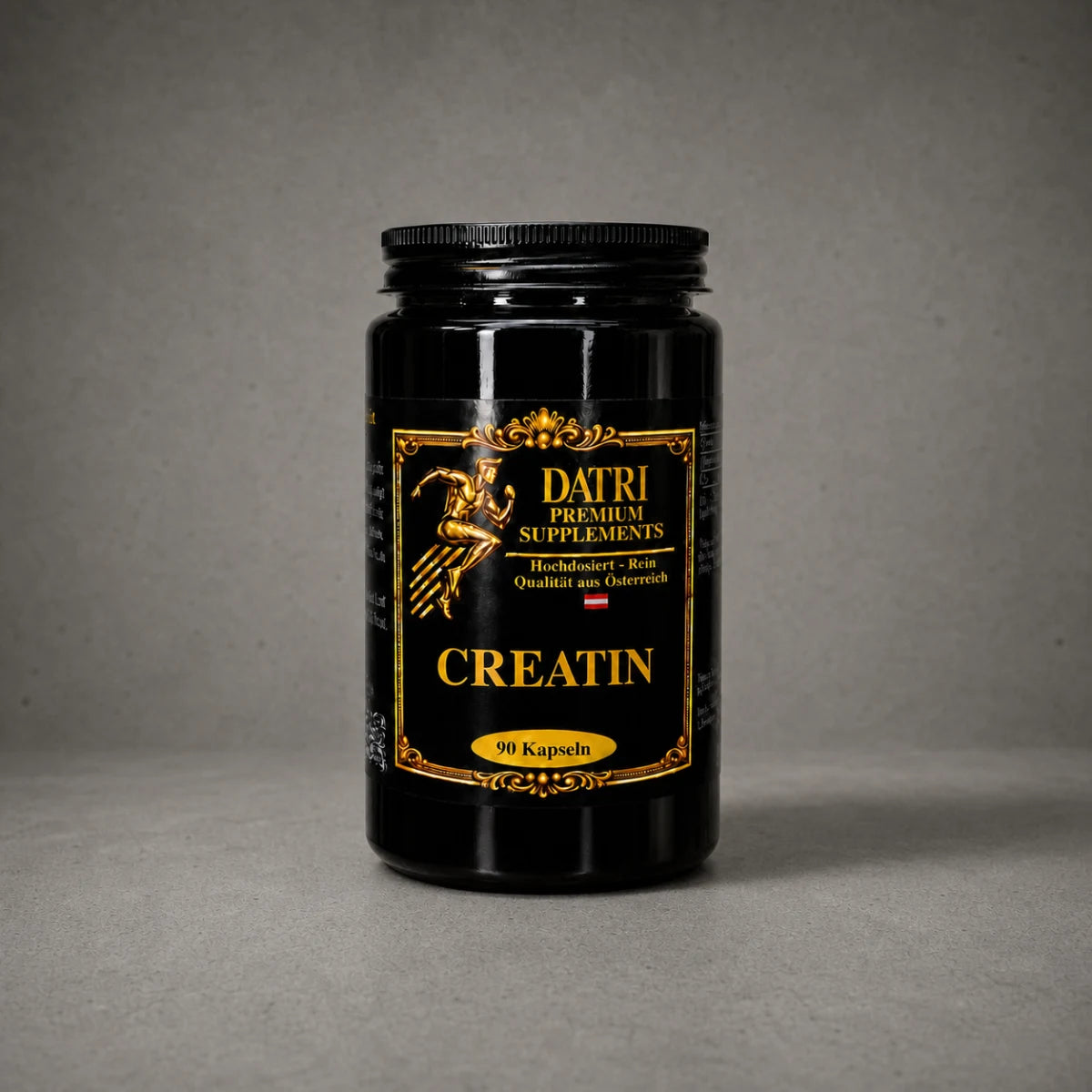 DATRI Creatin Creapure im Miron-Violettglas – Vorderseite