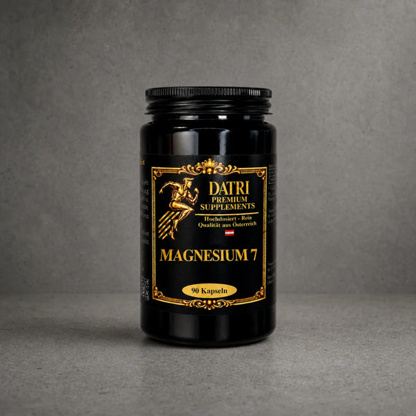 DATRI Magnesium 7 Komplex im Miron-Violettglas – Vorderseite