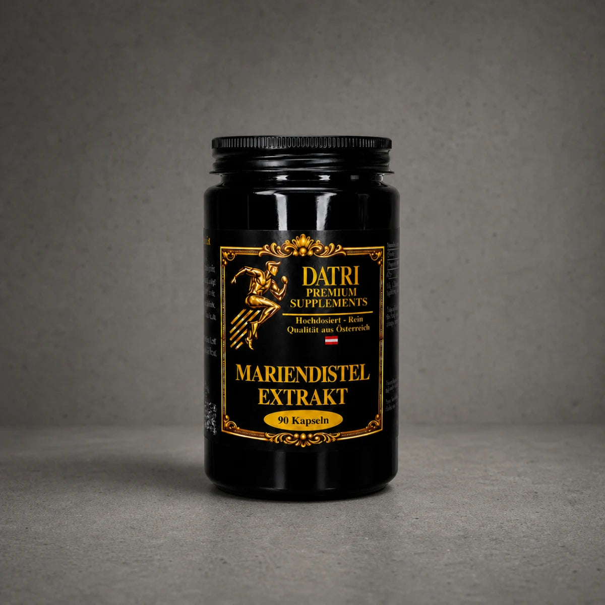 DATRI Mariendistel Extrakt im Miron-Violettglas – Vorderseite