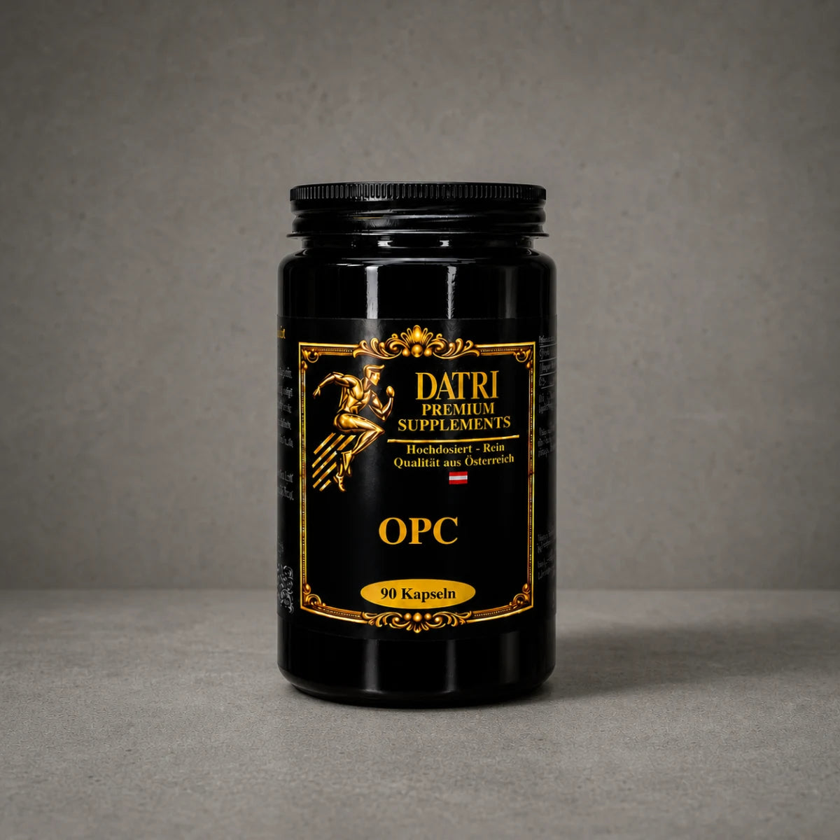 DATRI OPC Traubenkernextrakt im Miron-Violettglas – Vorderseite