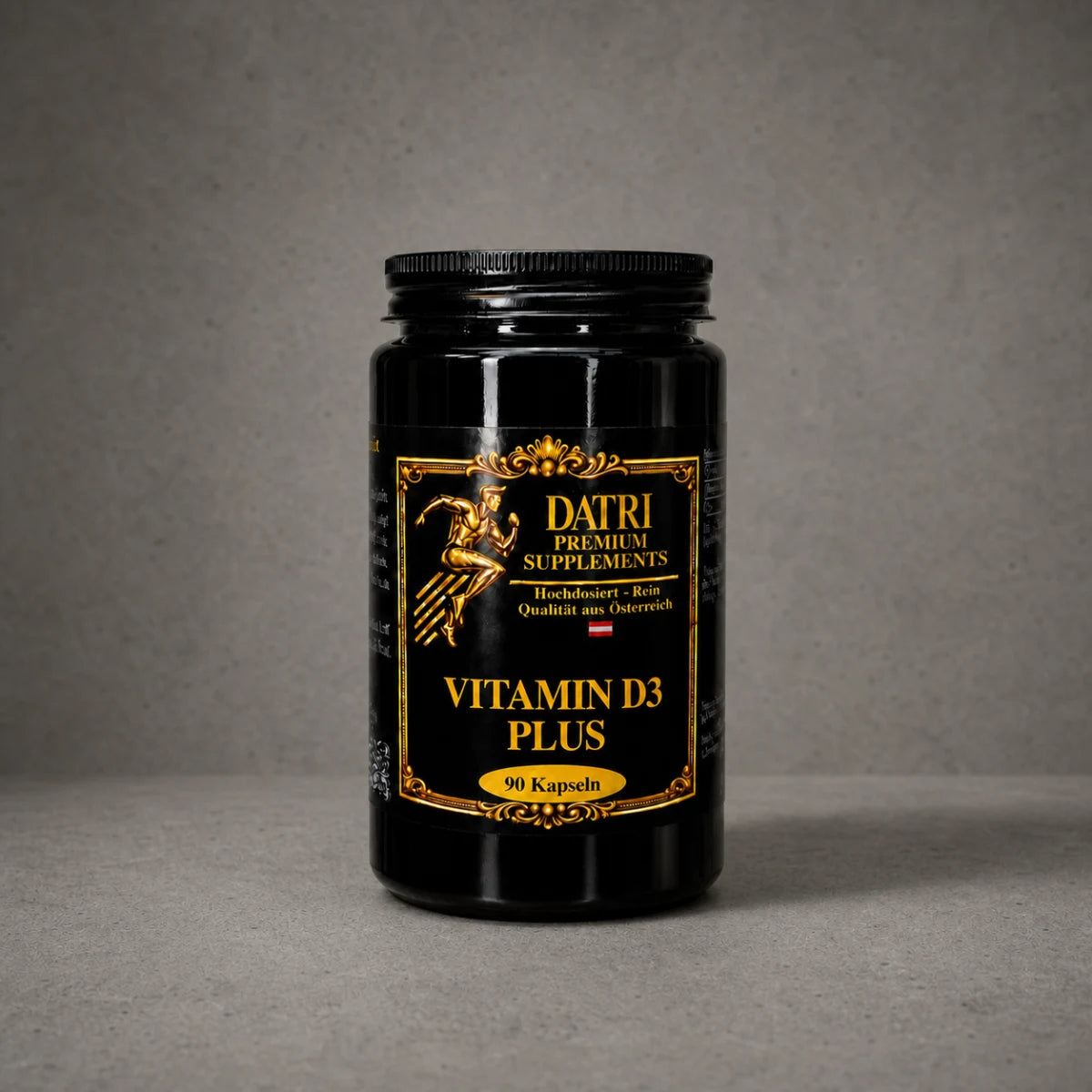 DATRI Vitamin D3 Plus im Miron-Violettglas – Vorderseite